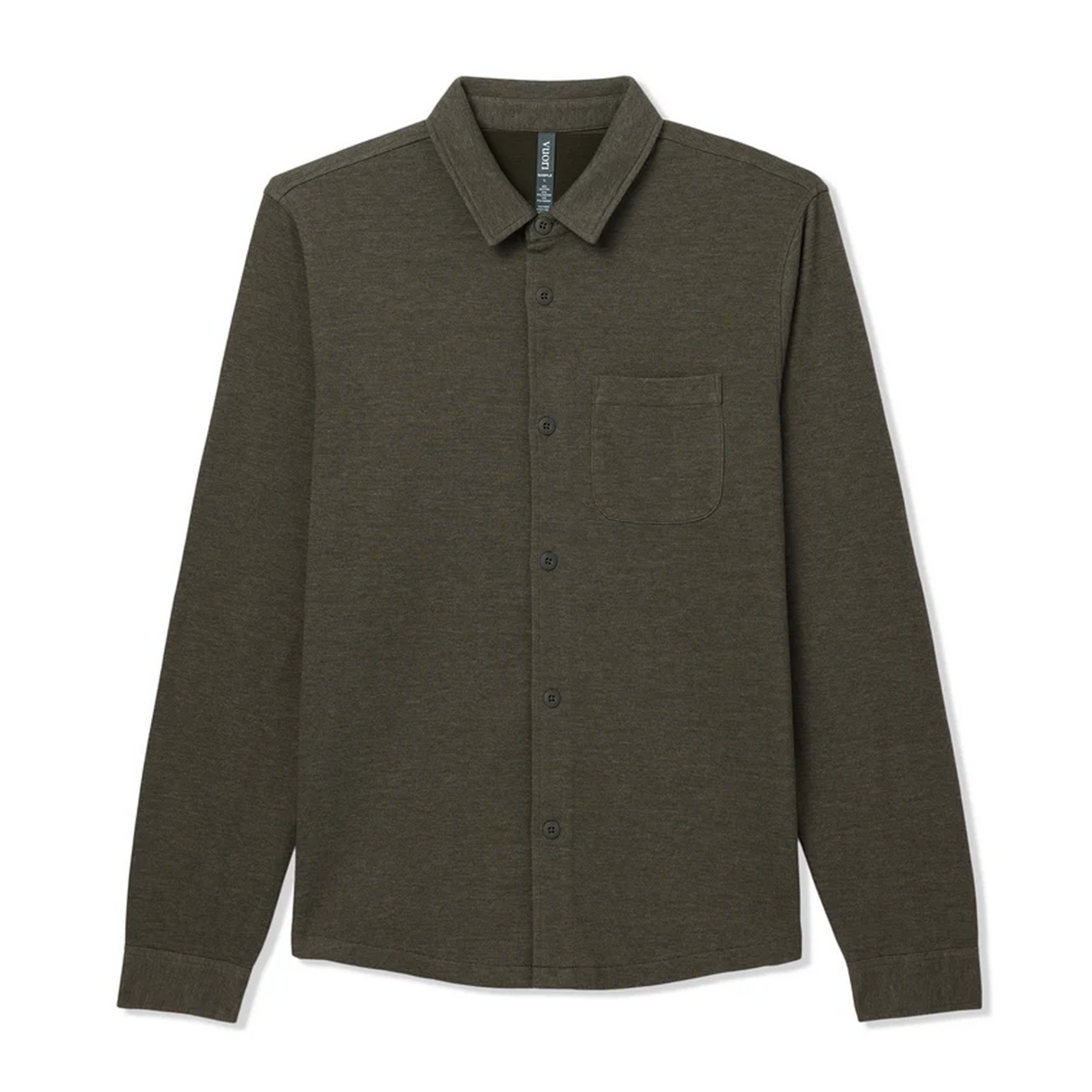 Vuori Jeffreys Overshirt (Men) - Olive Heather Apparel - Top - Sweatshirt - The Heel Shoe Fitters