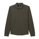 Vuori Jeffreys Overshirt (Men) - Olive Heather Apparel - Top - Sweatshirt - The Heel Shoe Fitters