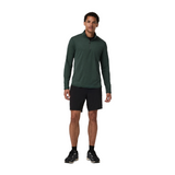 Vuori Ponto Mock Neck 1/2 Zip (Men) - Hemlock Heather