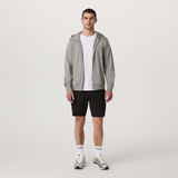Vuori Ponto Full Zip Hoodie (Men) - Driftwood Heather Apparel - Top - Sweatshirt - The Heel Shoe Fitters