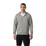 Vuori Ponto Full Zip Hoodie (Men) - Driftwood Heather Apparel - Top - Sweatshirt - The Heel Shoe Fitters