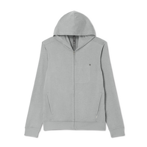 Vuori Ponto Full Zip Hoodie (Men) - Driftwood Heather Apparel - Top - Sweatshirt - The Heel Shoe Fitters