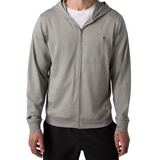 Vuori Ponto Full Zip Hoodie (Men) - Driftwood Heather Apparel - Top - Sweatshirt - The Heel Shoe Fitters