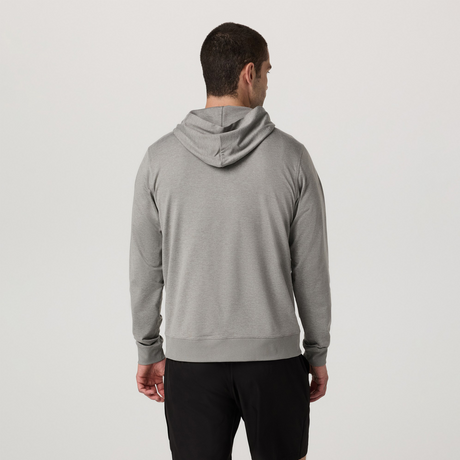 Vuori Ponto Full Zip Hoodie (Men) - Driftwood Heather Apparel - Top - Sweatshirt - The Heel Shoe Fitters