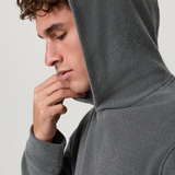 Vuori Beach Fleece Pullover Hoodie (Men) - Dark Pewter Heather
