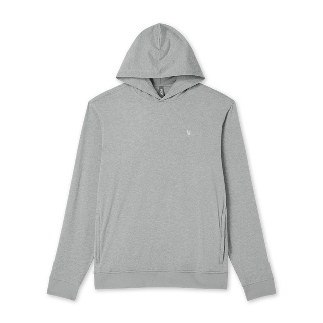 Vuori Ponto Pullover Hoodie (Men) - Grey Heather Apparel - Top - Sweatshirt - The Heel Shoe Fitters