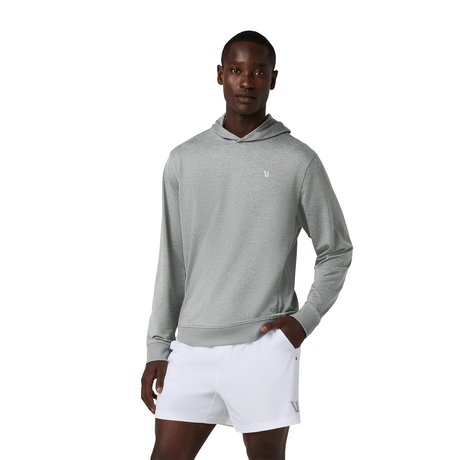 Vuori Ponto Pullover Hoodie (Men) - Grey Heather Apparel - Top - Sweatshirt - The Heel Shoe Fitters
