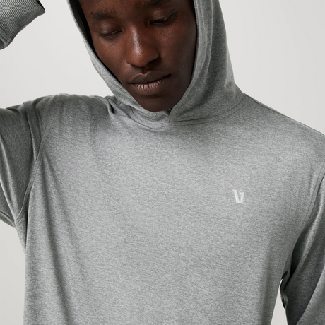 Vuori Ponto Pullover Hoodie (Men) - Grey Heather Apparel - Top - Sweatshirt - The Heel Shoe Fitters