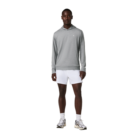 Vuori Ponto Pullover Hoodie (Men) - Grey Heather Apparel - Top - Sweatshirt - The Heel Shoe Fitters