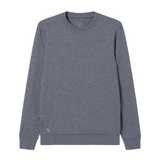 Vuori Ponto Performance Long Sleeve Crew (Men) - Flint Heather Apparel - Top - Sweatshirt - The Heel Shoe Fitters