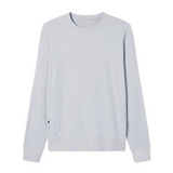 Vuori Ponto Performance Long Sleeve Crew (Men) - Platinum Heather Apparel - Top - Sweatshirt - The Heel Shoe Fitters