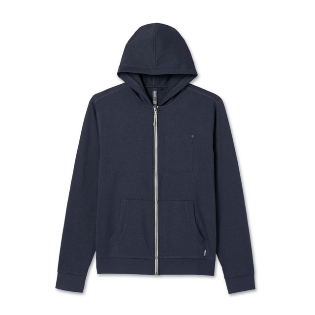 Vuori Coronado Hoodie (Men) - Midnight Heather Apparel - Top - Sweatshirt - The Heel Shoe Fitters