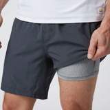 Vuori Kore 7" Lined Short (Men) - Charcoal Apparel - Bottom - Short - The Heel Shoe Fitters