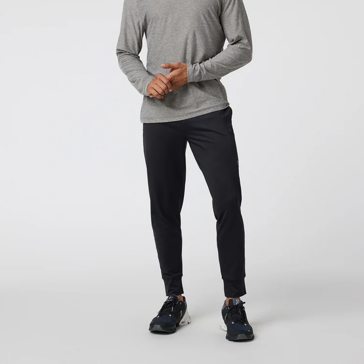 Vuori Sunday Performance Jogger 28" (Men) - Black Apparel - Bottom - Pant - The Heel Shoe Fitters