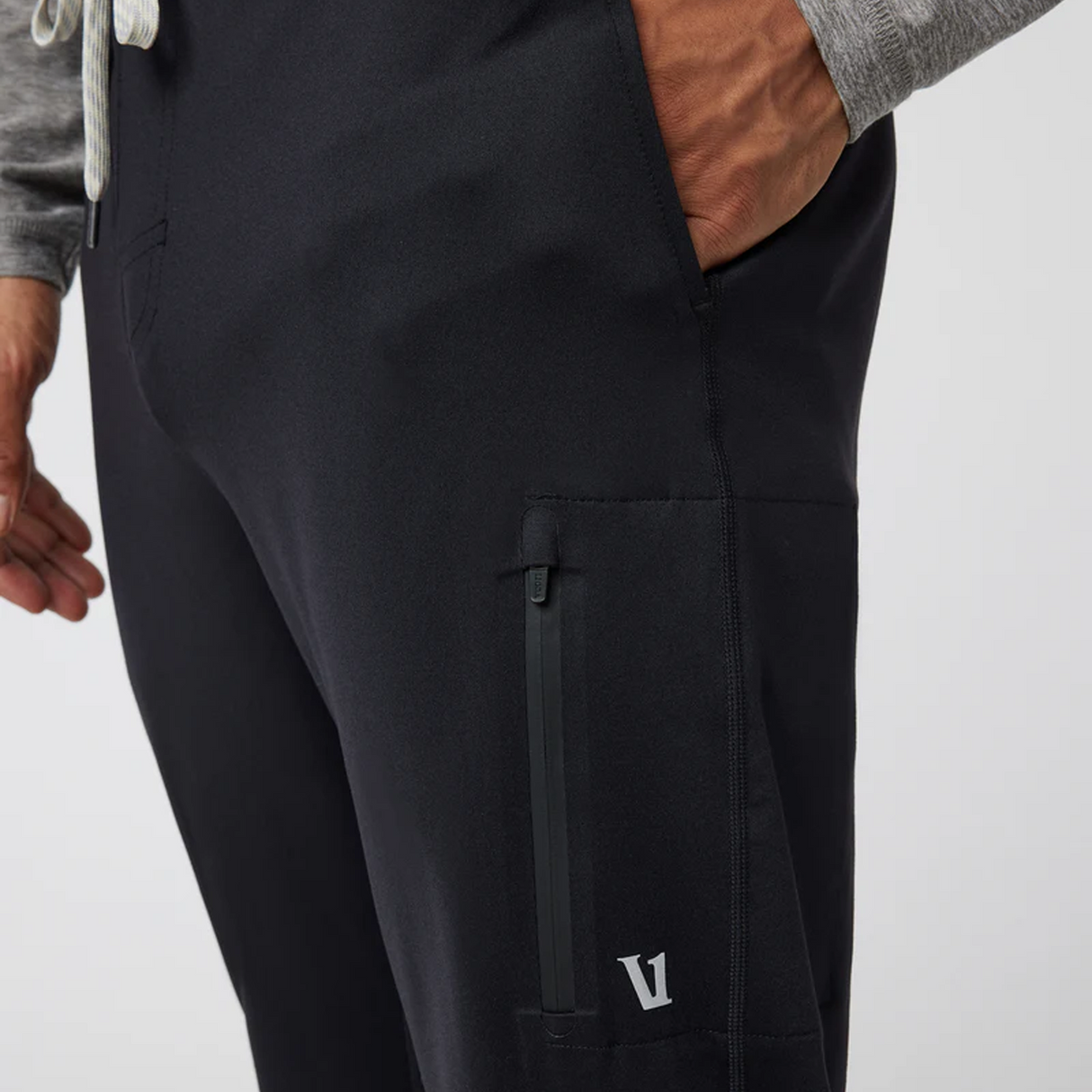 Vuori Sunday Performance Jogger 28" (Men) - Black Apparel - Bottom - Pant - The Heel Shoe Fitters