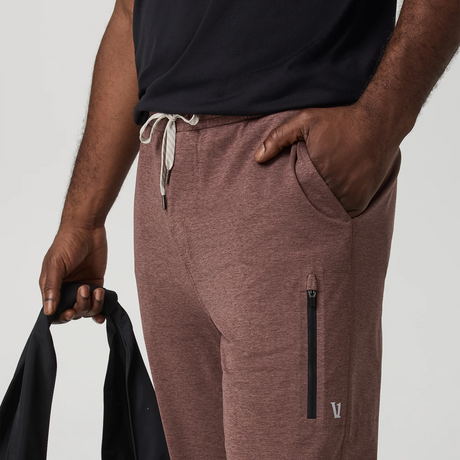 Vuori Sunday Performance 28" Jogger (Men) - Sable Heather Apparel - Bottom - Pant - The Heel Shoe Fitters