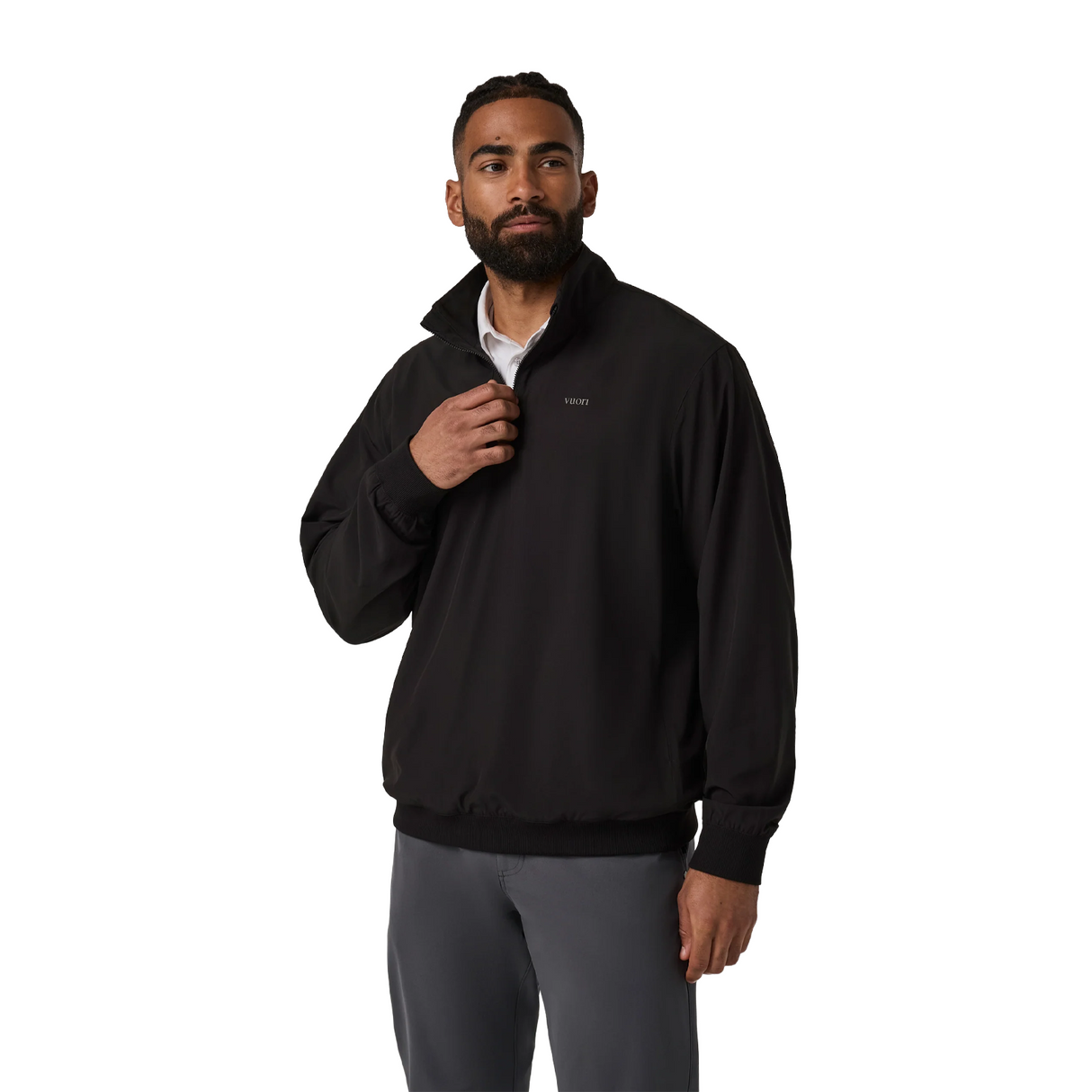 Vuori Venture 1/4 Zip (Men) - Black
