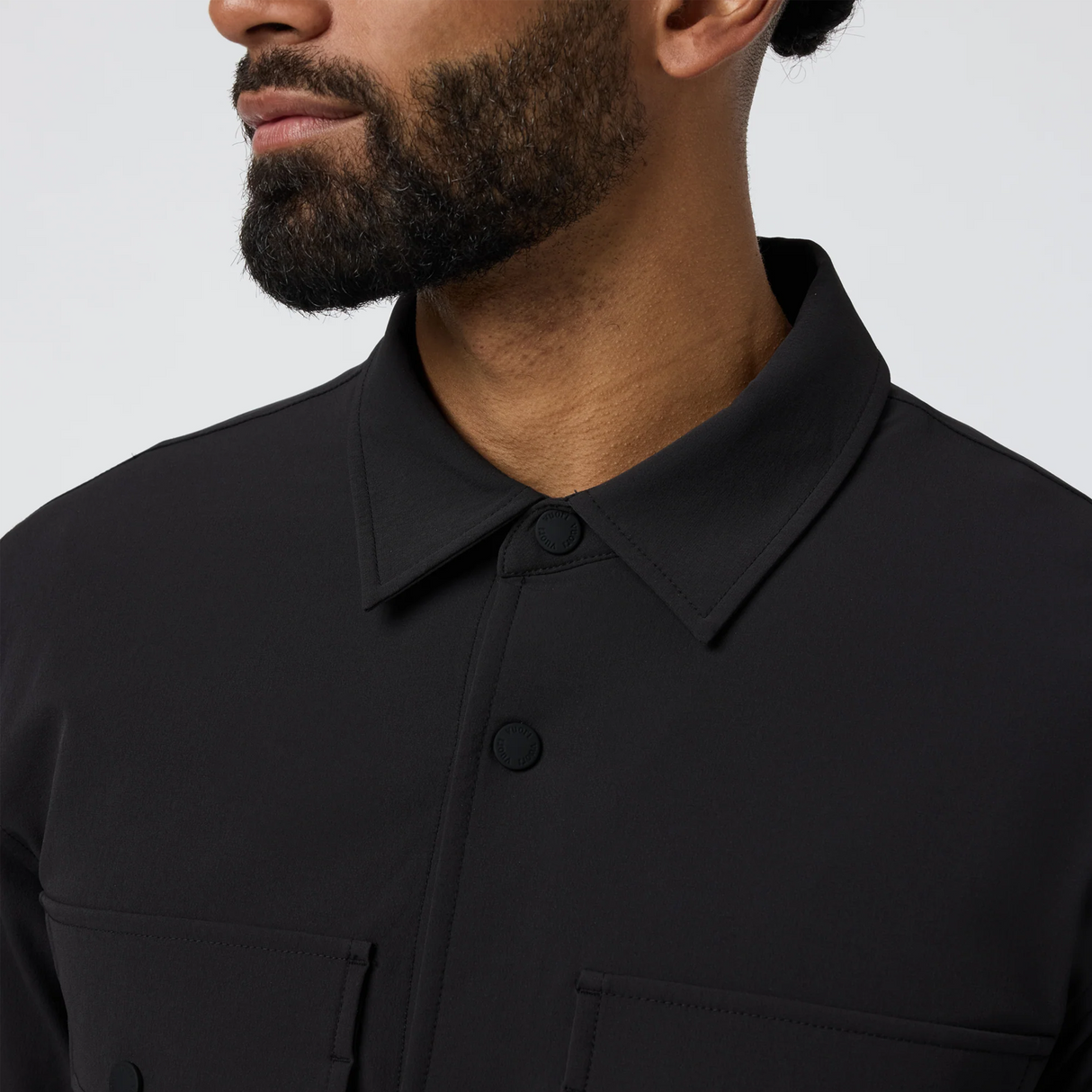 Vuori Lawson Tech Shirt Jacket (Men) - Black