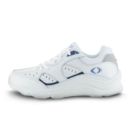 Apex Lace Walker V-Last (Women) - White/Periwinkle Athletic - Walking - The Heel Shoe Fitters