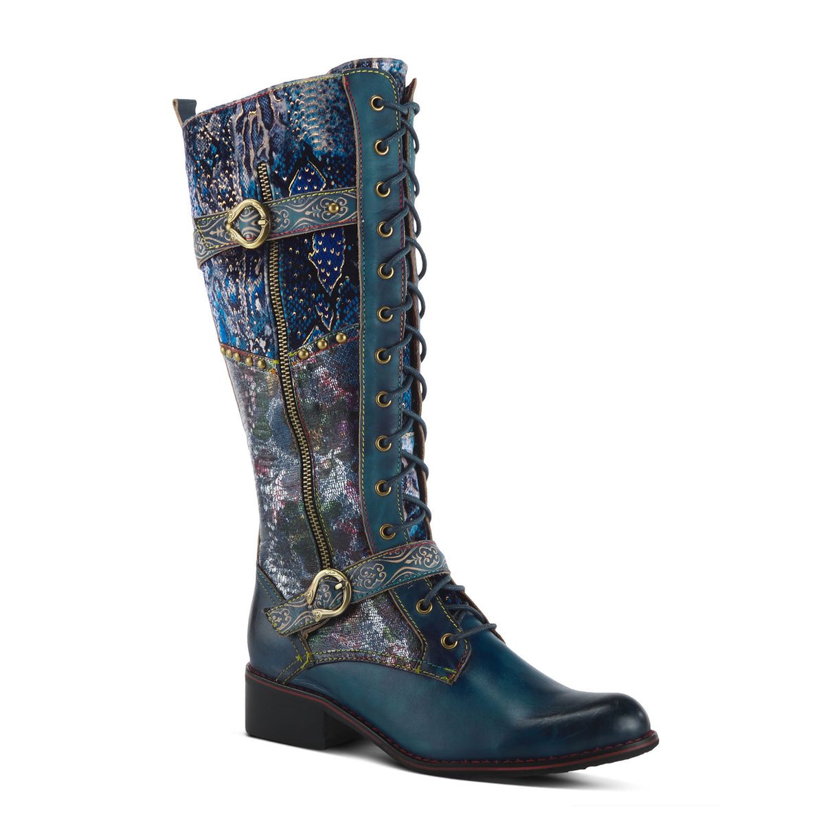 L'Artiste Vaneyck Tall Boot (Women) - Blue Multi Boots - Fashion - High - The Heel Shoe Fitters
