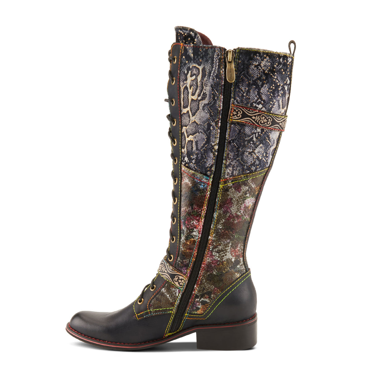 L'Artiste Vaneyck Tall Boot (Women) - Black Multi Boots - Fashion - High - The Heel Shoe Fitters