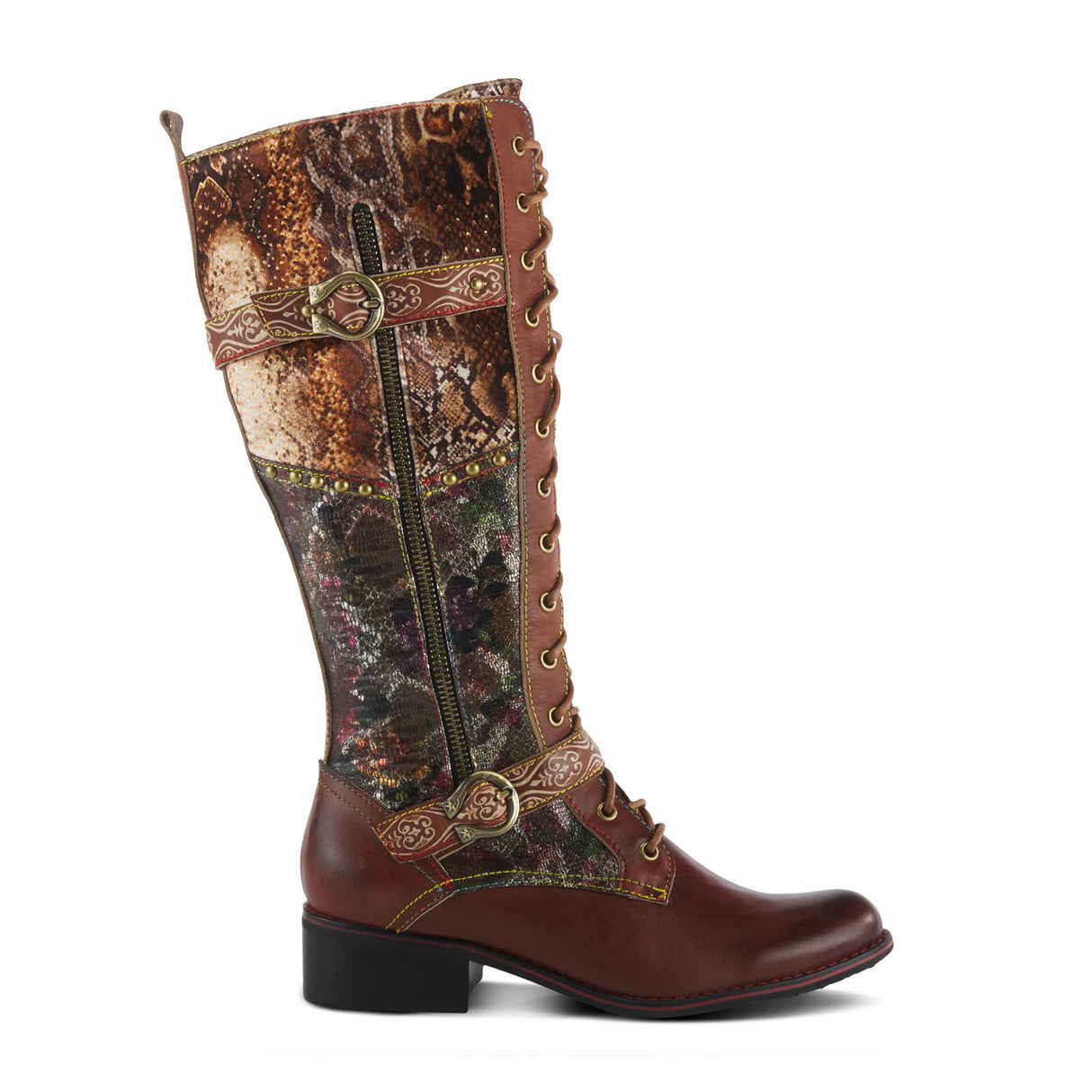 L'Artiste Vaneyck Tall Boot (Women) - Brown Multi Boots - Fashion - High - The Heel Shoe Fitters