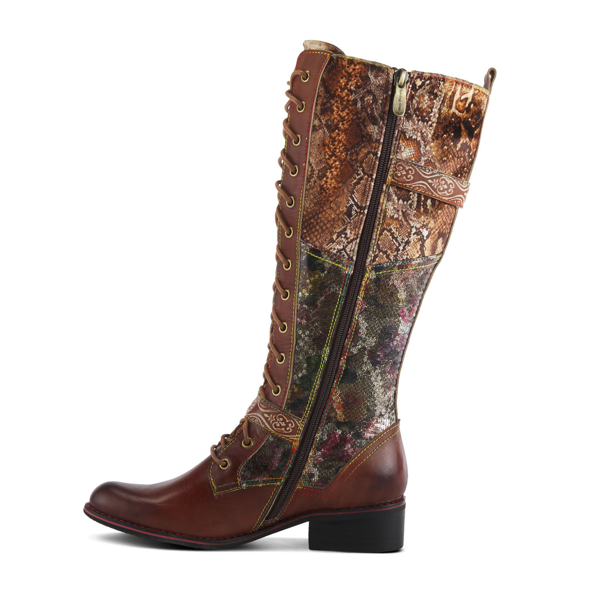 L'Artiste Vaneyck Tall Boot (Women) - Brown Multi Boots - Fashion - High - The Heel Shoe Fitters