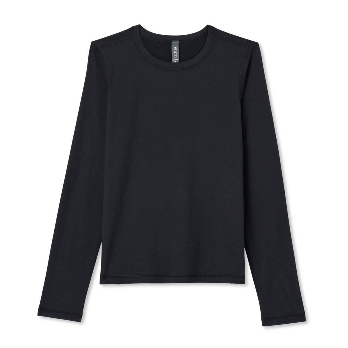 Vuori Lux Long Sleeve Crew Tee (Women) - Black Apparel - Top - Long Sleeve - The Heel Shoe Fitters