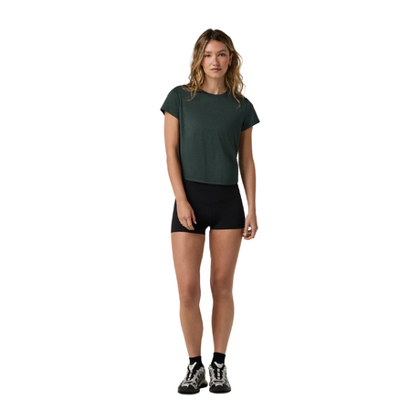 Vuori Energy Classic Tee (Women) - Hemlock Heather Apparel - Top - ShortSleeve - The Heel Shoe Fitters
