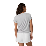 Vuori Energy Classic Tee (Women) - Light Heather Grey