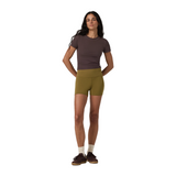 Vuori Pose Fitted Tee (Women) - French Roast Apparel - Top - Short Sleeve - The Heel Shoe Fitters