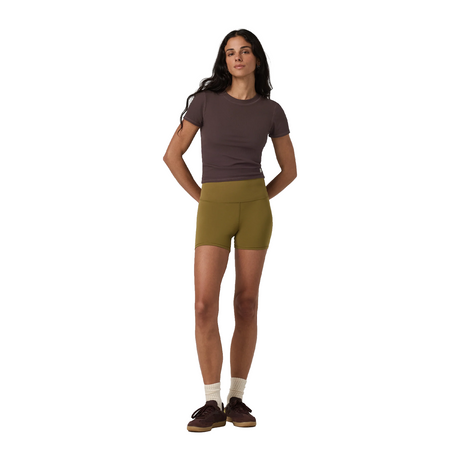 Vuori Pose Fitted Tee (Women) - French Roast Apparel - Top - Short Sleeve - The Heel Shoe Fitters