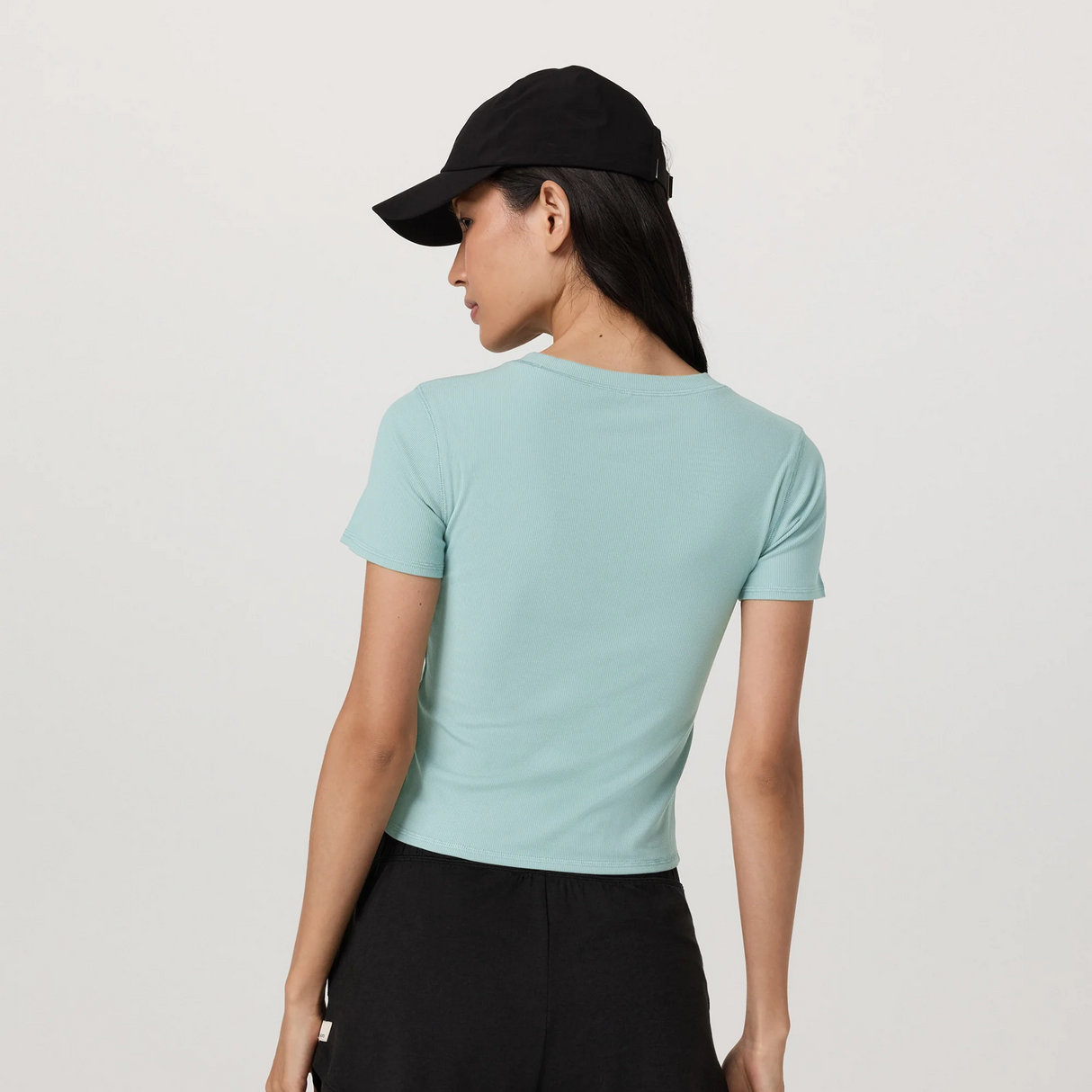 Vuori Pose Fitted Tee (Women) - Sea Glass