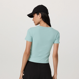 Vuori Pose Fitted Tee (Women) - Sea Glass