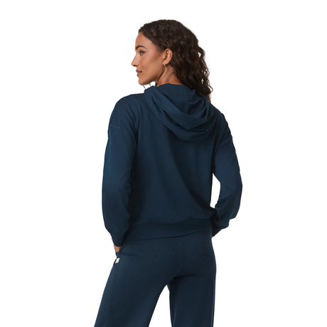 Vuori Halo Modern Pullover Hoodie (Women) - Blue Coast Heather Apparel - Top - Sweatshirt - The Heel Shoe Fitters