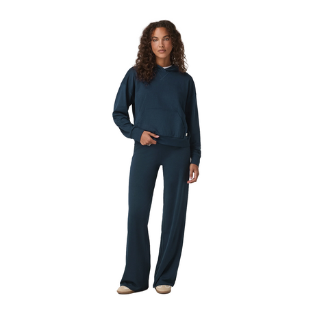 Vuori Halo Modern Pullover Hoodie (Women) - Blue Coast Heather Apparel - Top - Sweatshirt - The Heel Shoe Fitters