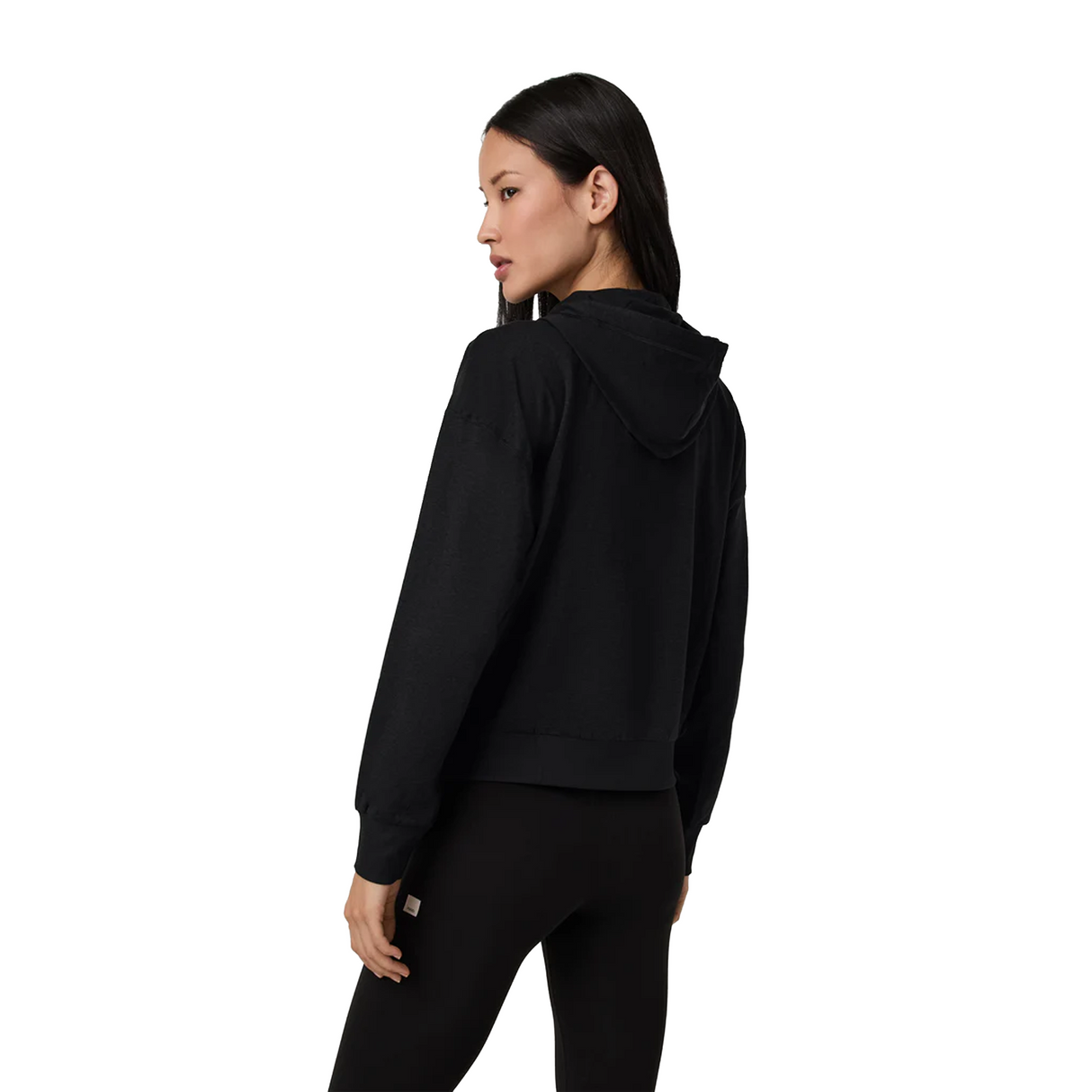 Vuori Halo Modern Pullover Hoodie (Women) - Black Heather Apparel - Top - Sweatshirt - The Heel Shoe Fitters