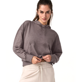 Vuori Halo Modern Pullover Hoodie (Women) - Huckleberry Heather Apparel - Top - Sweatshirt - The Heel Shoe Fitters