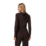 Vuori Halo Mini FZ Hoodie (Women) - Java Heather