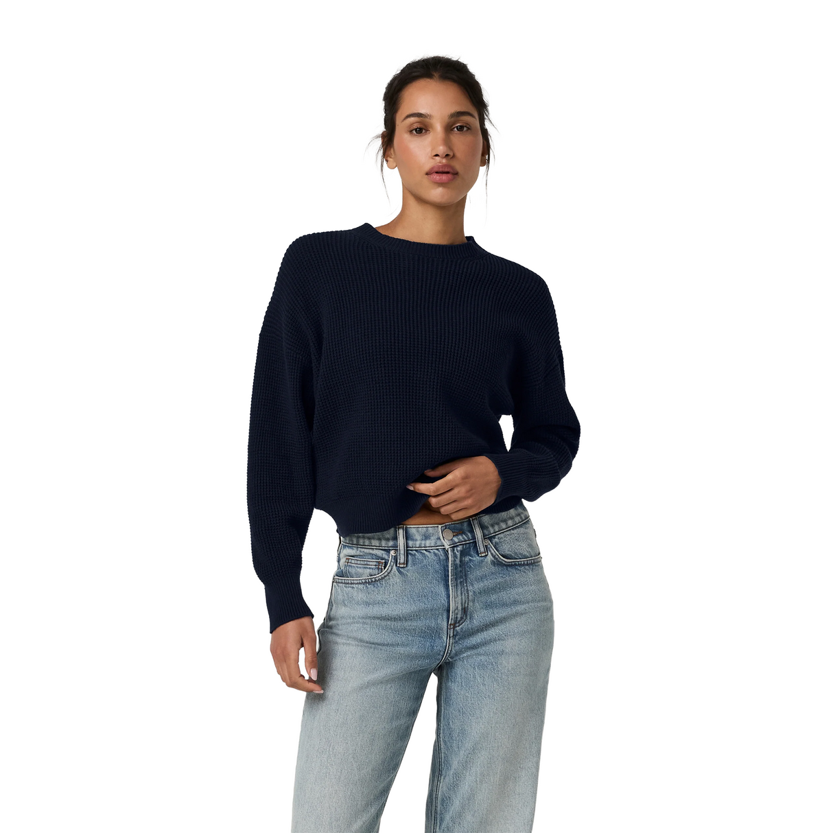 Vuori OS Cotton Waffle Sweater (Women) - Ink