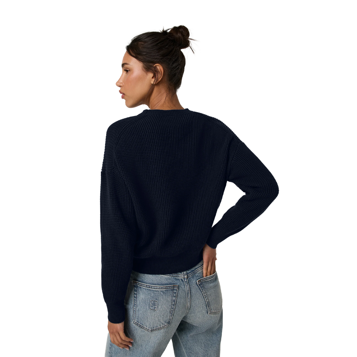 Vuori OS Cotton Waffle Sweater (Women) - Ink