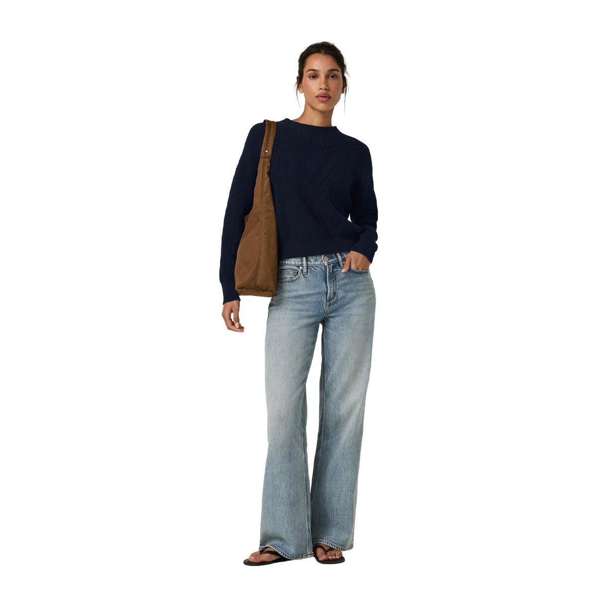 Vuori OS Cotton Waffle Sweater (Women) - Ink