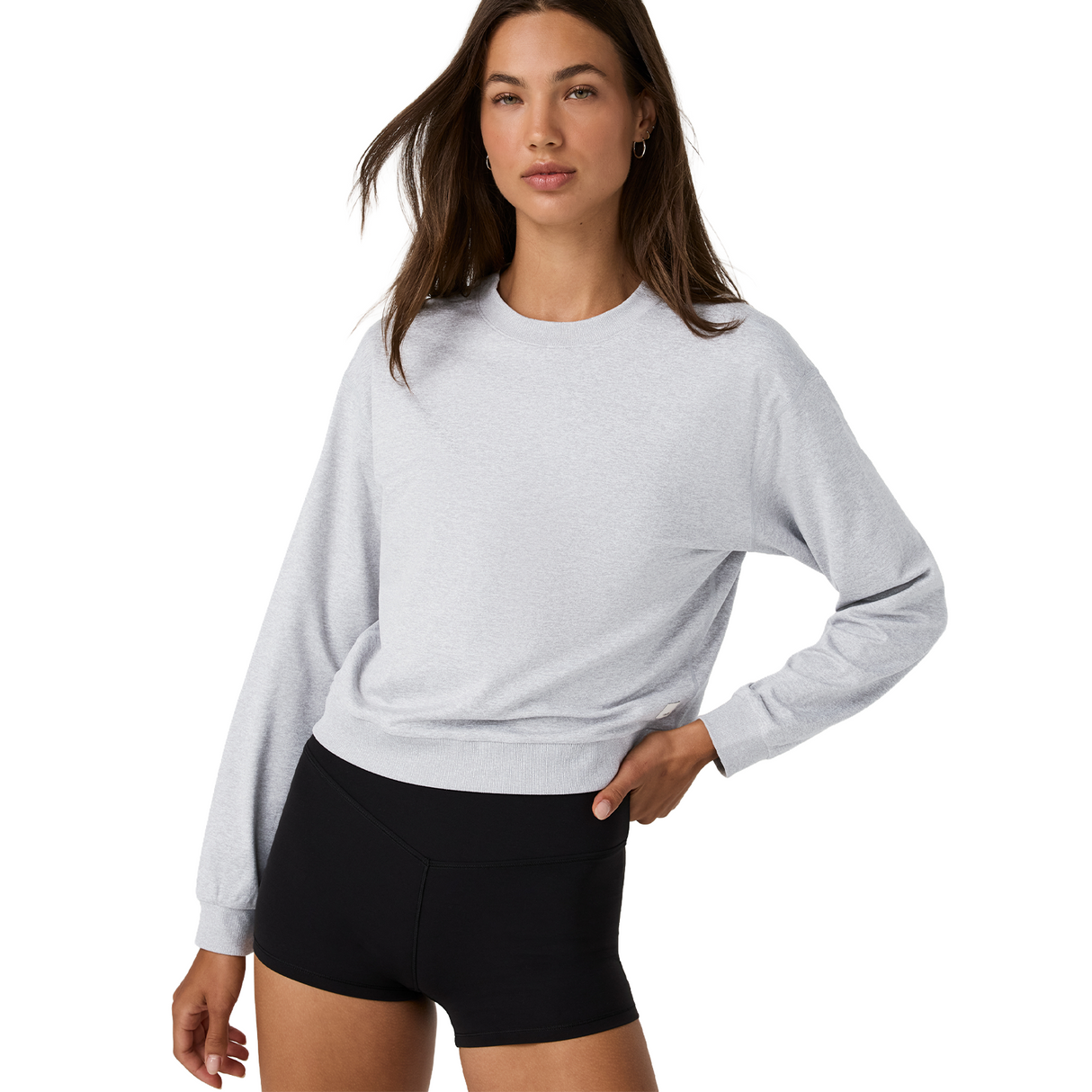 Vuori Halo Modern Crew (Women) - Pale Grey Heather