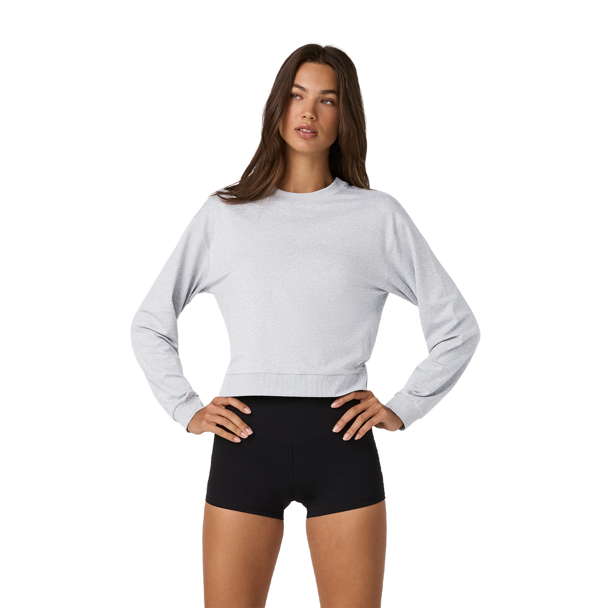 Vuori Halo Modern Crew (Women) - Pale Grey Heather