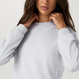 Vuori Halo Modern Crew (Women) - Pale Grey Heather