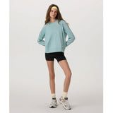 Vuori Halo Long Sleeve Crew (Women) - Sea Glass Heather Apparel - Top - Sweatshirt - The Heel Shoe Fitters