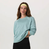 Vuori Halo Long Sleeve Crew (Women) - Sea Glass Heather Apparel - Top - Sweatshirt - The Heel Shoe Fitters
