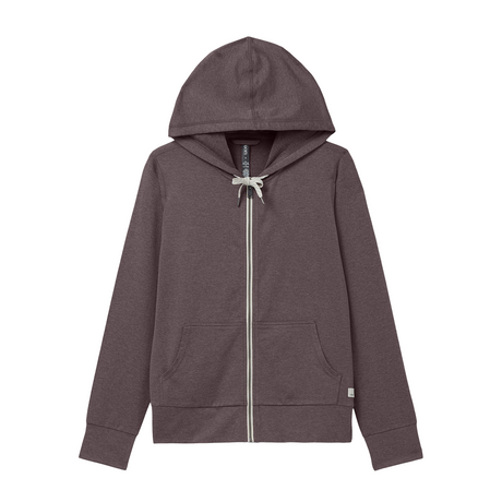 Vuori Halo Performance Hoodie 2.0 (Women) - Huckleberry Heather Apparel - Top - Sweatshirt - The Heel Shoe Fitters