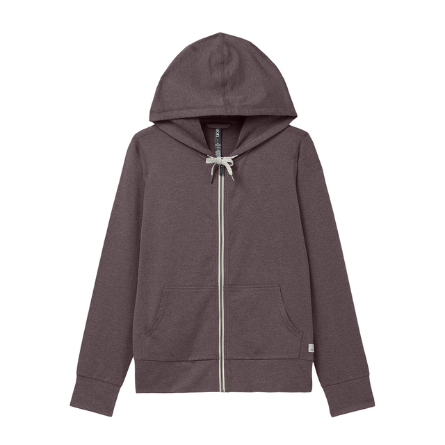 Vuori Halo Performance Hoodie 2.0 (Women) - Huckleberry Heather Apparel - Top - Sweatshirt - The Heel Shoe Fitters