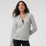Vuori Halo Performance Hoodie 2.0 (Women) - Pale Grey Heather Apparel - Top - Sweatshirt - The Heel Shoe Fitters
